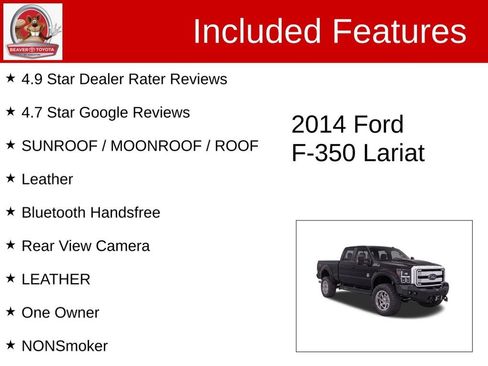 Used 2014 Ford F350 Lariat w/ Lariat Ultimate Package AWD/4WD image 4
