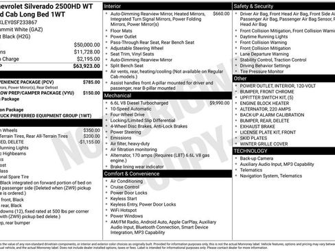 New 2025 Chevrolet Silverado 2500 W/T w/ WT Convenience Package AWD/4WD image 4