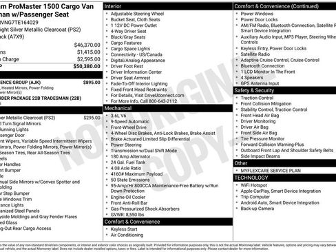 New 2026 RAM ProMaster 1500 w/ Convenience Group image 15
