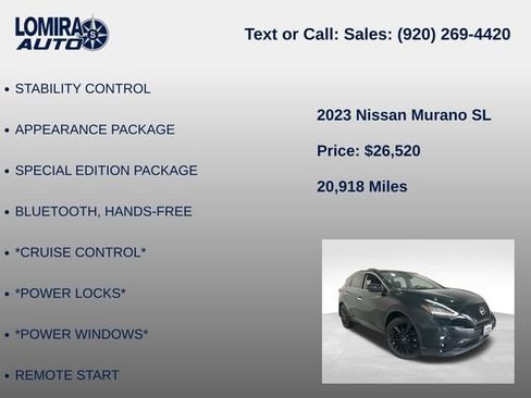 Used 2023 Nissan Murano SL AWD/4WD image 8