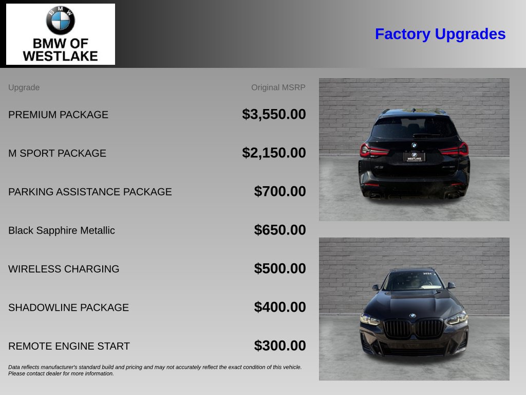Used 2024 BMW X3 xDrive30i w/ Premium Package AWD/4WD image 4