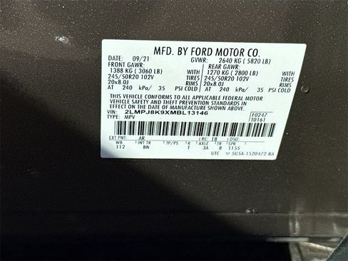 Used 2021 Lincoln Nautilus Reserve w/ Cargo Utility Package image 34