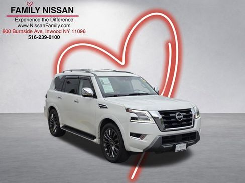 Certified 2023 Nissan Armada Platinum w/ Captain's Chairs Package AWD/4WD image 1