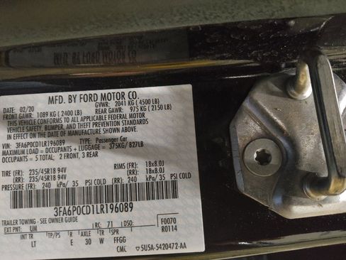 Used 2020 Ford Fusion SEL image 33