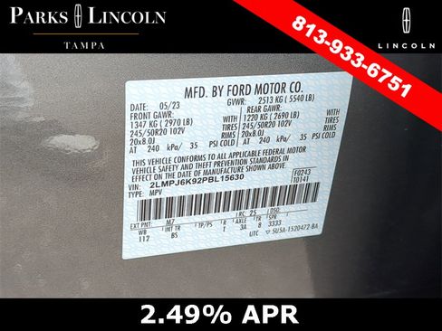 Certified 2023 Lincoln Nautilus Reserve w/ Equipment Group 201A image 35