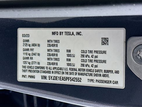 Used 2023 Tesla Model 3 Standard Range RWD image 12