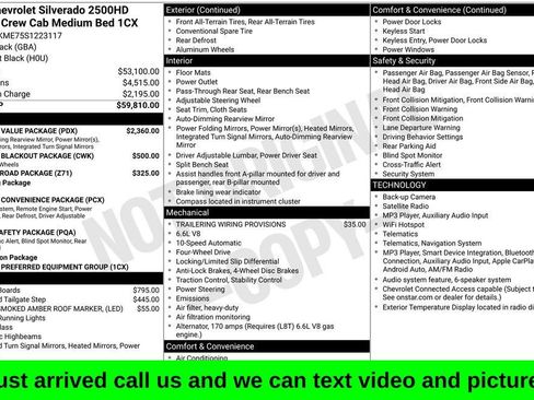 Used 2025 Chevrolet Silverado 2500 Custom w/ Custom Value Package AWD/4WD image 1