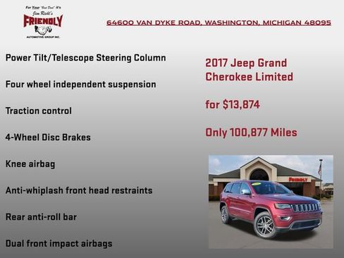Used 2017 Jeep Grand Cherokee Limited w/ Luxury Group II AWD/4WD image 25