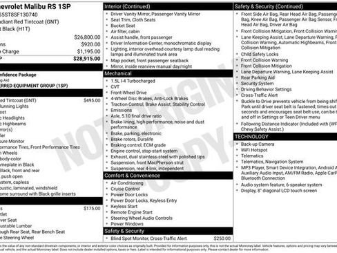 Used 2025 Chevrolet Malibu RS FWD image 10