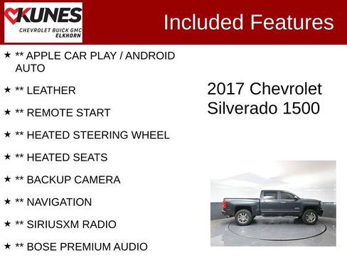 Used 2017 Chevrolet Silverado 1500 High Country AWD/4WD image 2