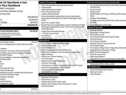 Used 2018 Audi A3 e-tron Premium Plus w/ Premium Plus Package image 32