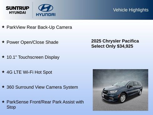 Used 2025 Chrysler Pacifica Select image 16