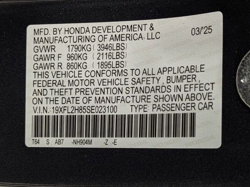 Certified 2025 Honda Civic Sport image 16