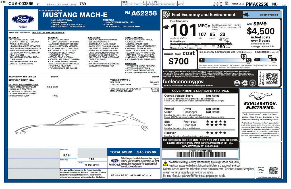 Used 2023 Ford Mustang Mach-E Select RWD image 2