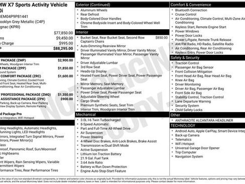 Used 2023 BMW X7 xDrive40i w/ M Sport Package image 2