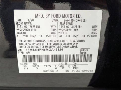 Used 2021 Ford Explorer Limited w/ Equipment Group 301A AWD/4WD image 26