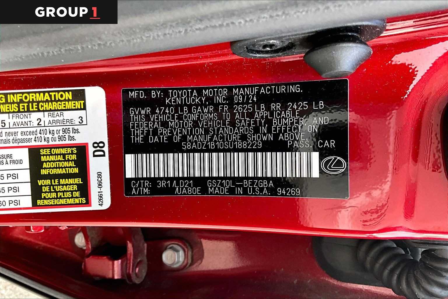 Used 2025 Lexus ES 350 w/ Premium Package FWD image 34
