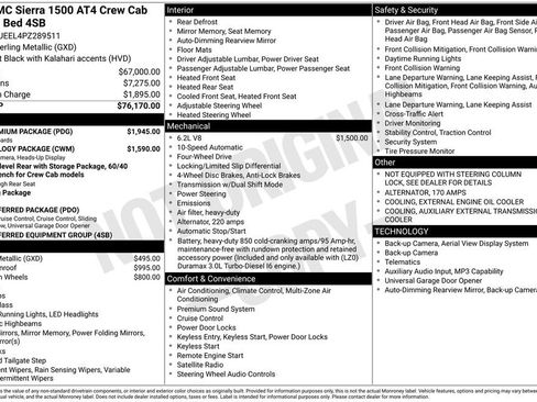 Used 2023 GMC Sierra 1500 AT4 w/ AT4 Premium Package AWD/4WD image 2