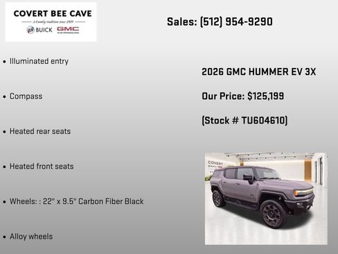 New 2026 GMC Hummer EV 3X w/ Carbon Fiber Edition Package AWD/4WD image 19