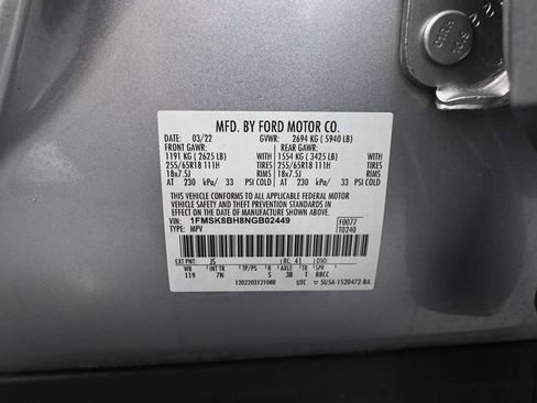 Used 2022 Ford Explorer 4WD image 52