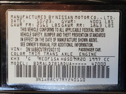 Used 2024 Nissan Sentra SV FWD image 33