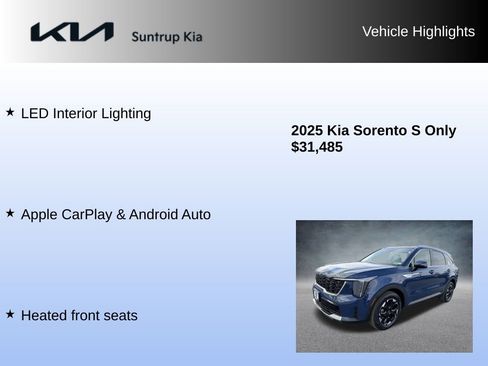 Used 2025 Kia Sorento S w/ Panoramic Sunroof Package image 16