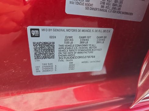 Certified 2024 GMC Sierra 1500 SLT w/ SLT Premium Package AWD/4WD image 33