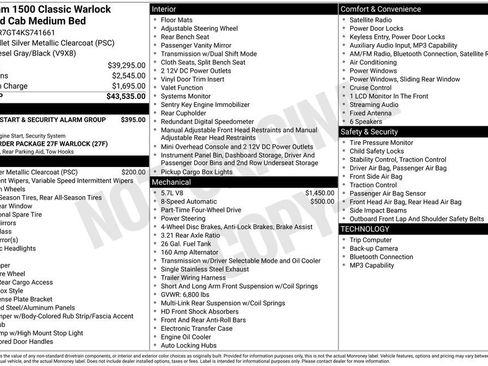 Used 2019 RAM 1500 Classic Warlock AWD/4WD image 1