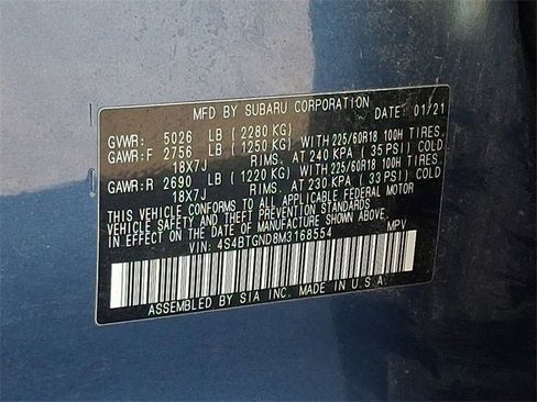 Used 2021 Subaru Outback Limited XT w/ Popular Package #2 image 31