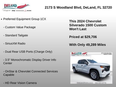 Used 2024 Chevrolet Silverado 1500 Custom RWD image 22