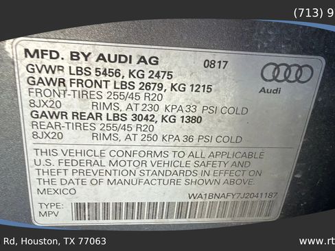 Used 2018 Audi Q5 2.0T Premium Plus w/ Premium Plus Package AWD/4WD image 54