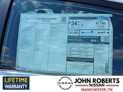 New 2025 Nissan Sentra SV w/ All-Weather Package image 19