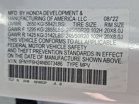 Certified 2022 Honda Pilot Special Edition image 27