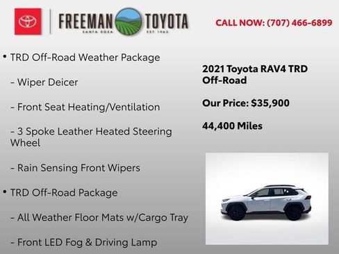 Used 2021 Toyota RAV4 TRD Off-Road w/ TRD Off-Road Weather Package AWD/4WD image 5