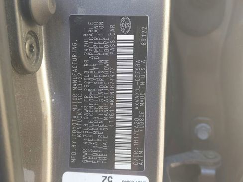 Used 2022 Toyota Camry SE FWD image 18