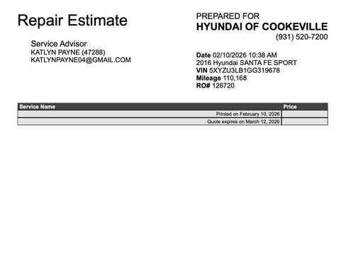 Used 2016 Hyundai Santa Fe Sport w/ Option Group 03 image 4