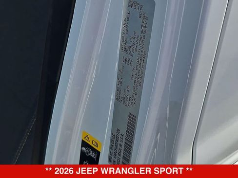New 2026 Jeep Wrangler Unlimited Sport AWD/4WD image 36