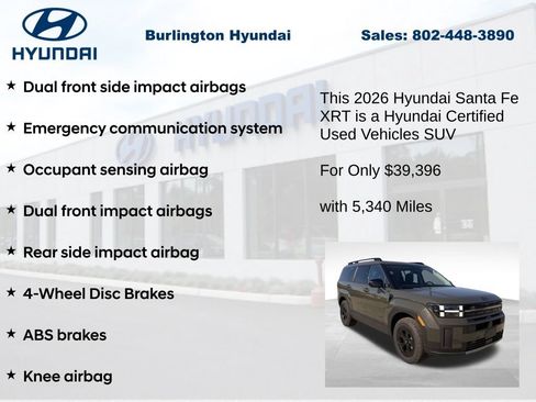 Certified 2026 Hyundai Santa Fe XRT AWD/4WD image 19
