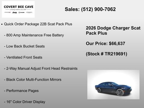 New 2026 Dodge Charger R/T Scat Pack image 6