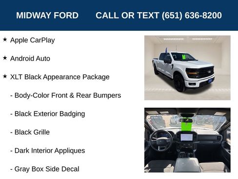 Used 2024 Ford F150 XLT w/ Equipment Group 302A MID AWD/4WD image 6