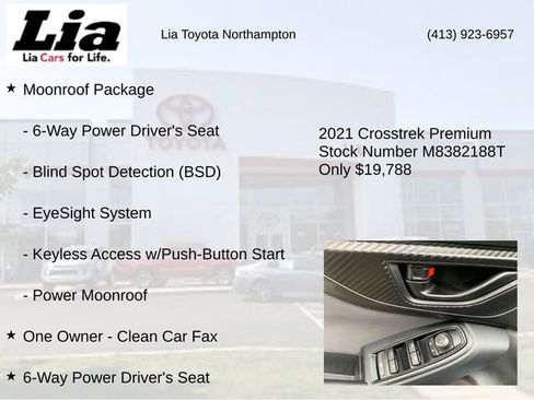 Used 2021 Subaru Crosstrek 2.0i Premium w/ Moonroof Package image 7