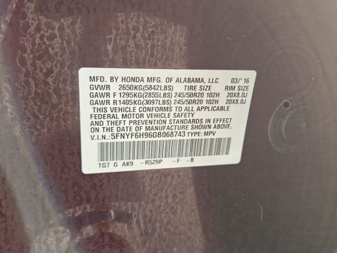 Used 2016 Honda Pilot Touring image 21