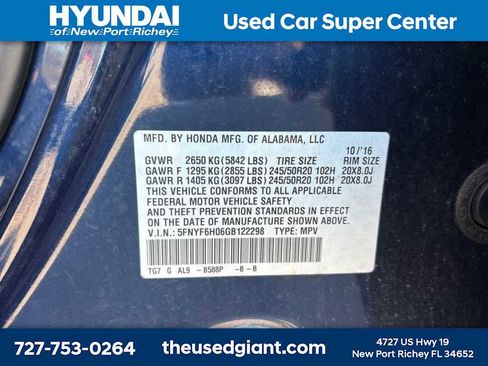 Used 2016 Honda Pilot Elite image 14