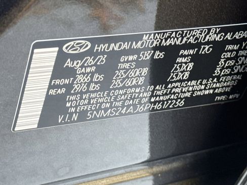 Certified 2023 Hyundai Santa Fe SEL image 28