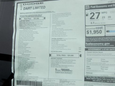 Used 2015 Dodge Dart Limited FWD image 24