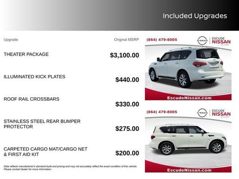 Used 2014 INFINITI QX80 2WD w/ Theater Package image 13