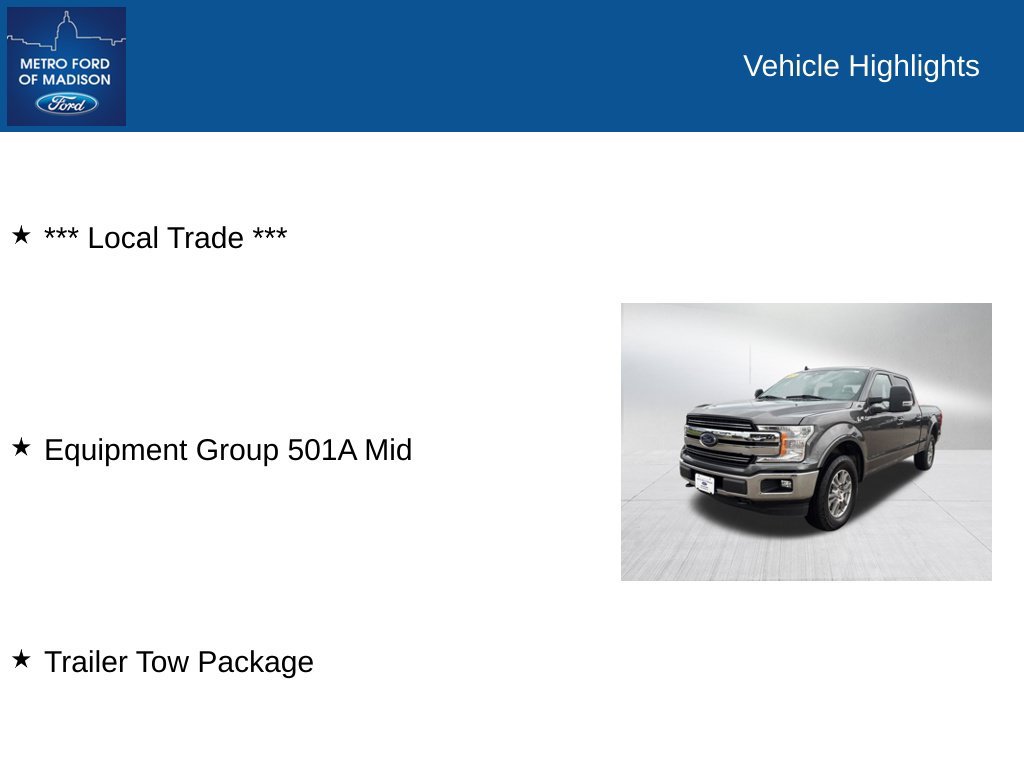 Used 2019 Ford F150 Lariat w/ Equipment Group 501A Mid AWD/4WD image 2