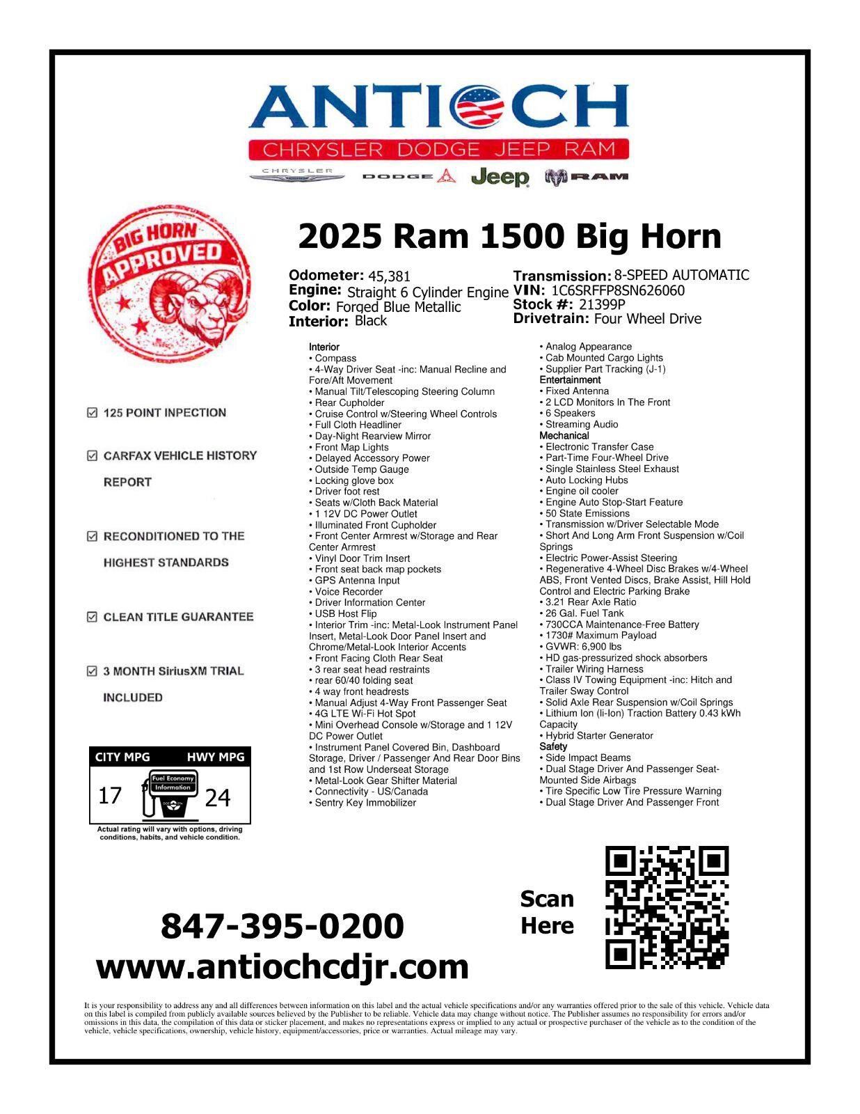 Used 2025 RAM 1500 Big Horn AWD/4WD image 3