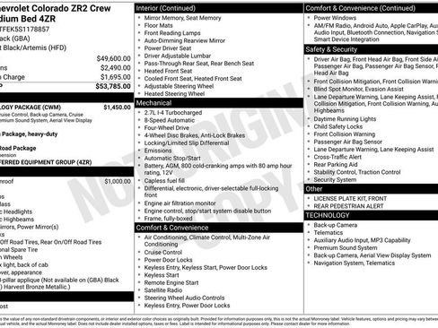 Used 2025 Chevrolet Colorado ZR2 w/ Technology Package image 11