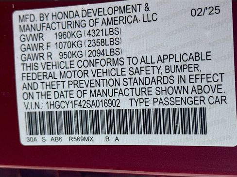 Used 2025 Honda Accord SE image 12